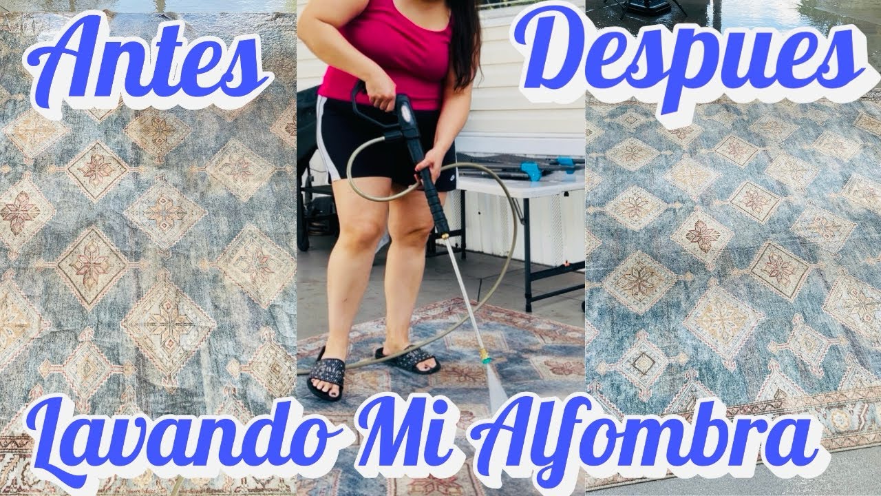 ¡QUE SUCIA ESTABA! ANTES/DESPUES | lavando mi Alfombra por PRIMERA VEZ #lavandoalfombra