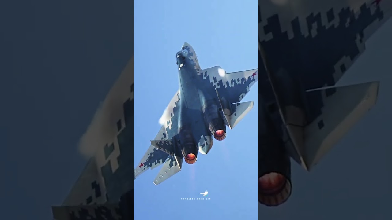 Aero India Show SU-57 Displaying Maneuvers