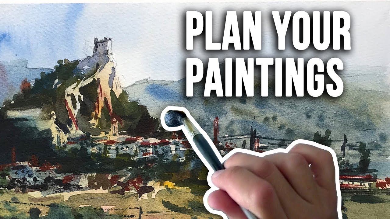 How to Plan Your Paintings - Full Watercolor Demonstration
