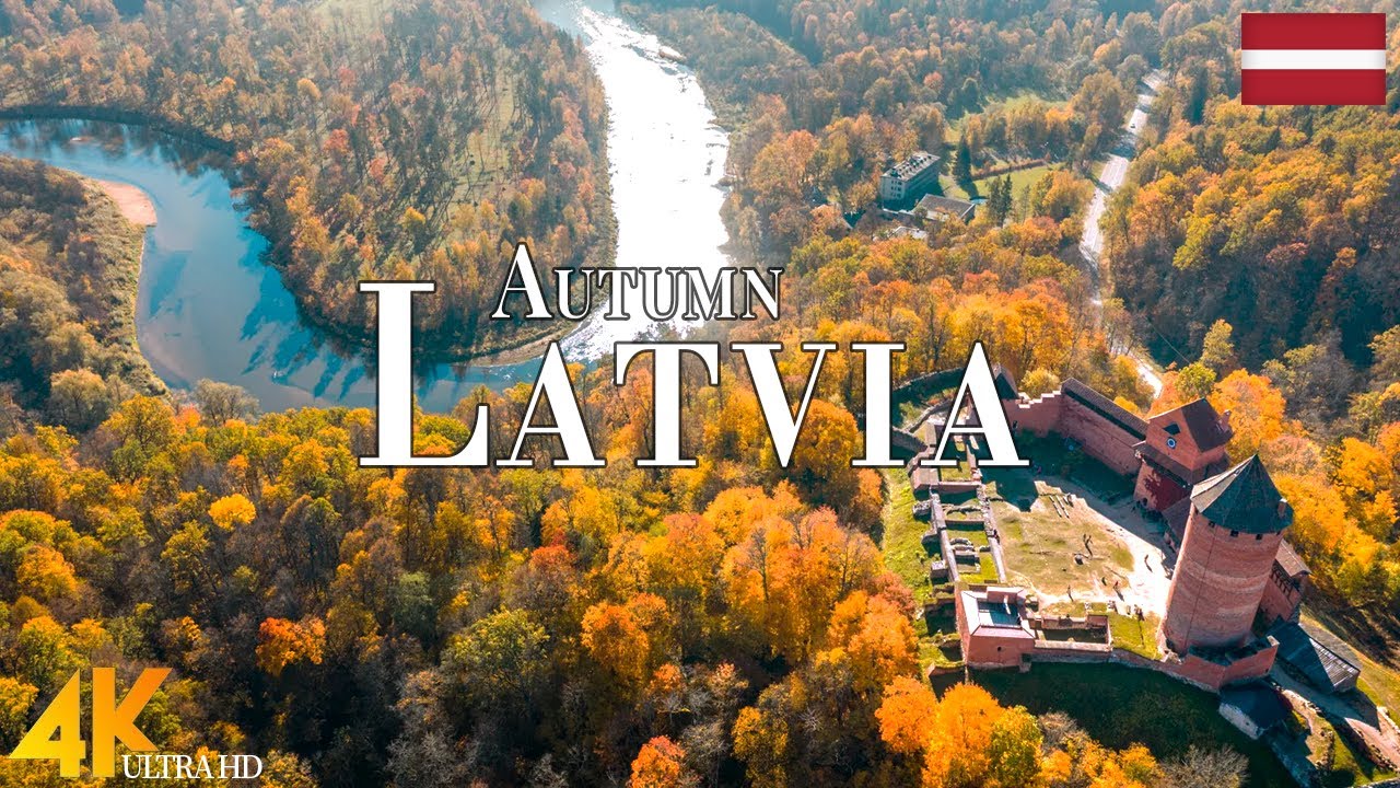 Autumn Latvia 4K Ultra HD • Enchanting Autumn Latvia, Scenic Relaxation Film with Calming Music.