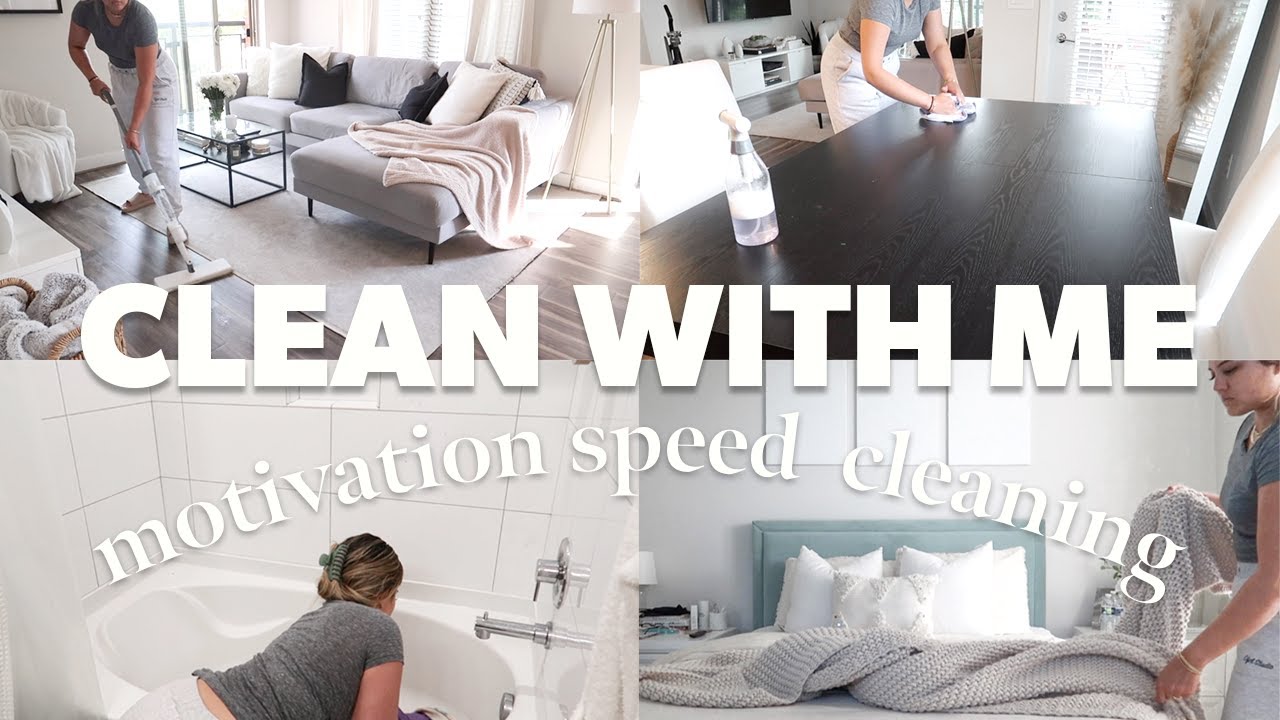 CLEAN WITH ME | Deep Cleaning my Apartment | Motivation Speed Cleaning