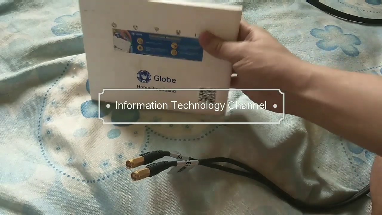 Globe Home Broadband / Prepaid Wi-Fi router Installing Antenna (Short Demo)