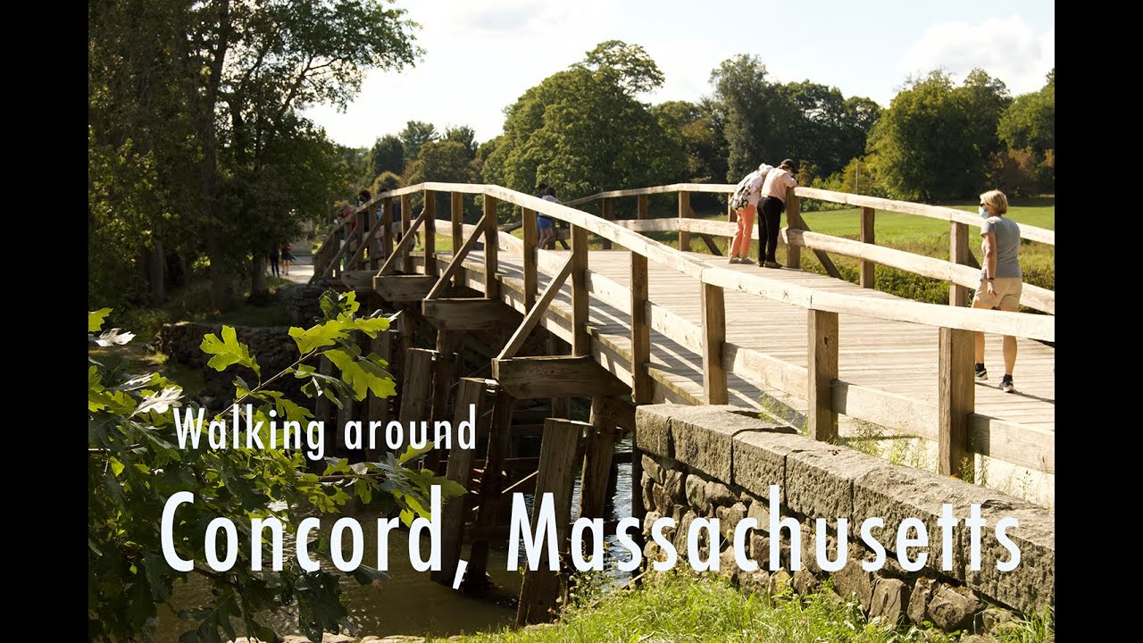 Walking around Concord, Massachusetts