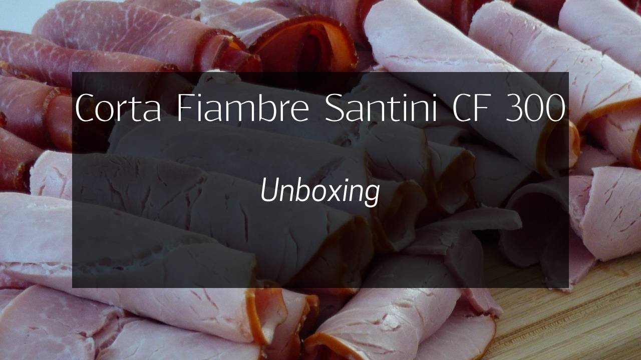 Descubre la MEJOR forma de cortar fiambres con la Santini CF300