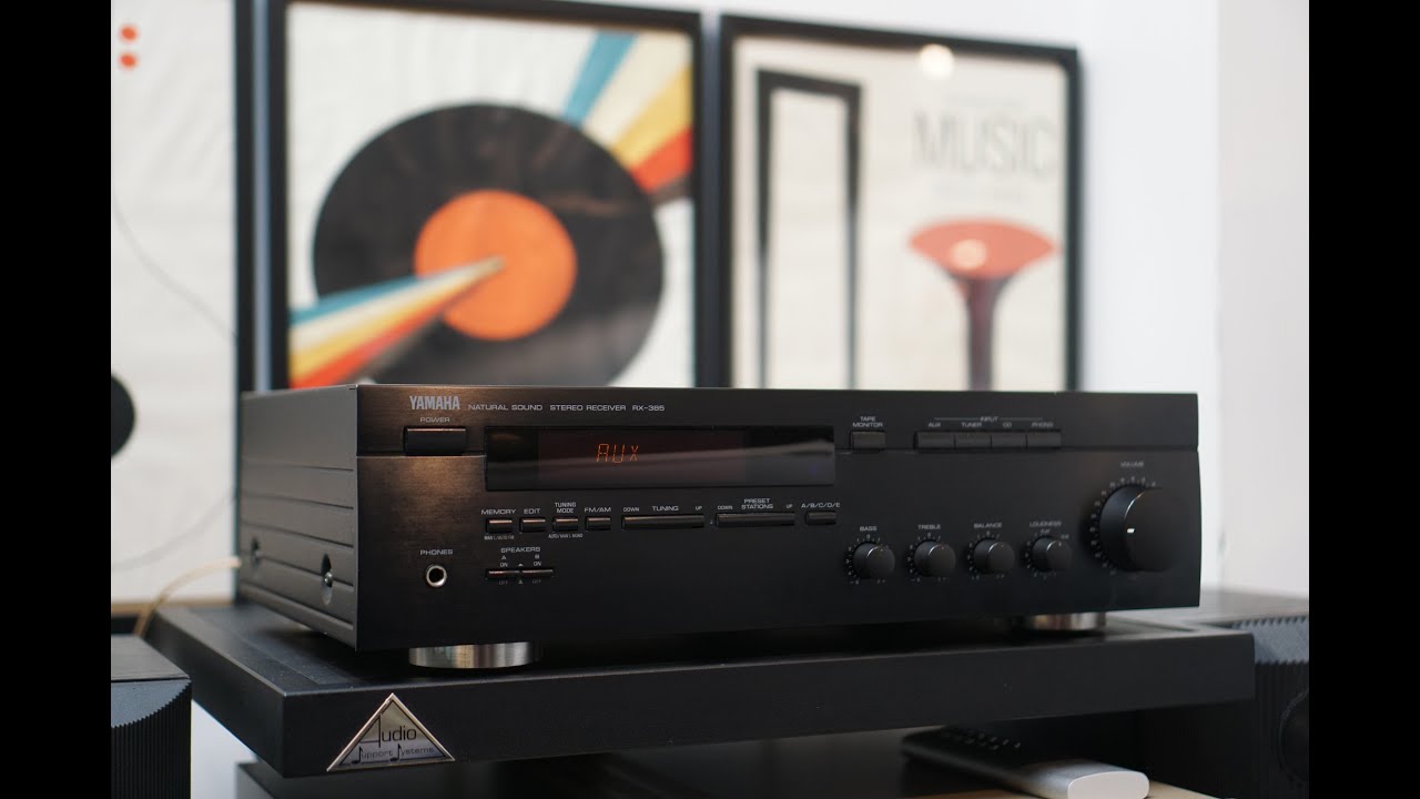 Yamaha Natural Sound RX-385 Amplifier & Receiver with Phono stage
