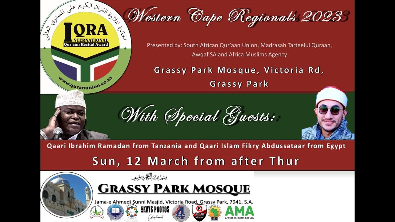 Iqraa International Qur'aan Recital Award | Western Cape Regionals 2023 | 12 March 2023