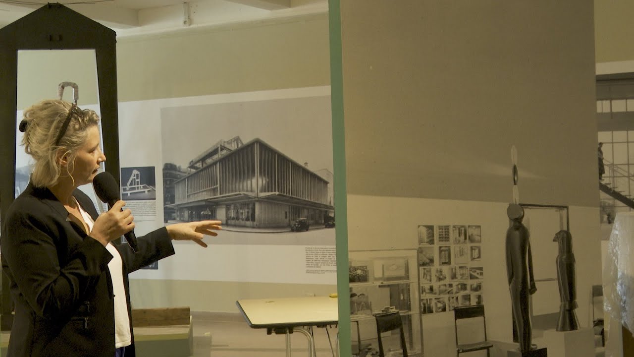 Scénographie de l'expo Le Corbusier - Jean Prouvé / Béatrice Laville