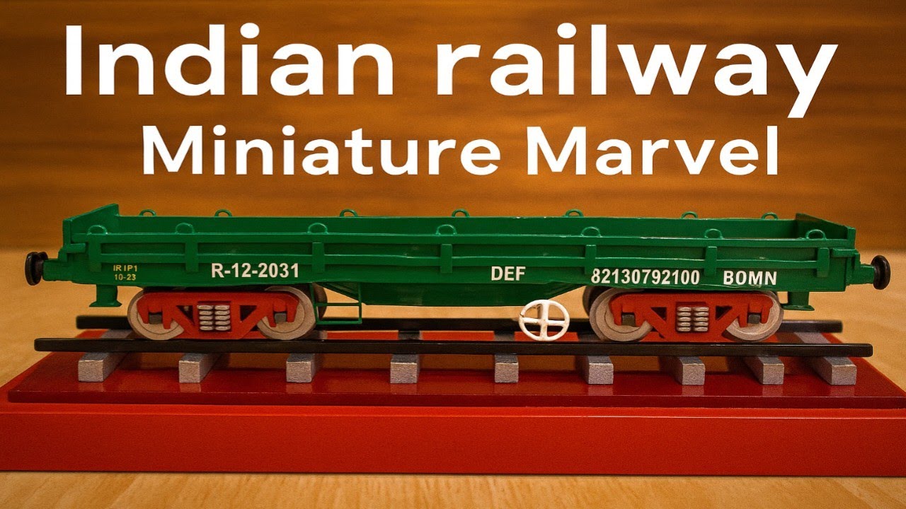 “BOMN || HANDMADE || Indian Army Wagon Model | Detailed Railway Miniature Build”