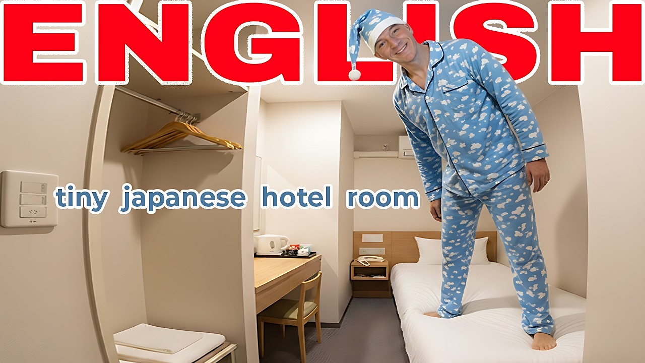 Real English Tour of a Tiny Hotel in Japan