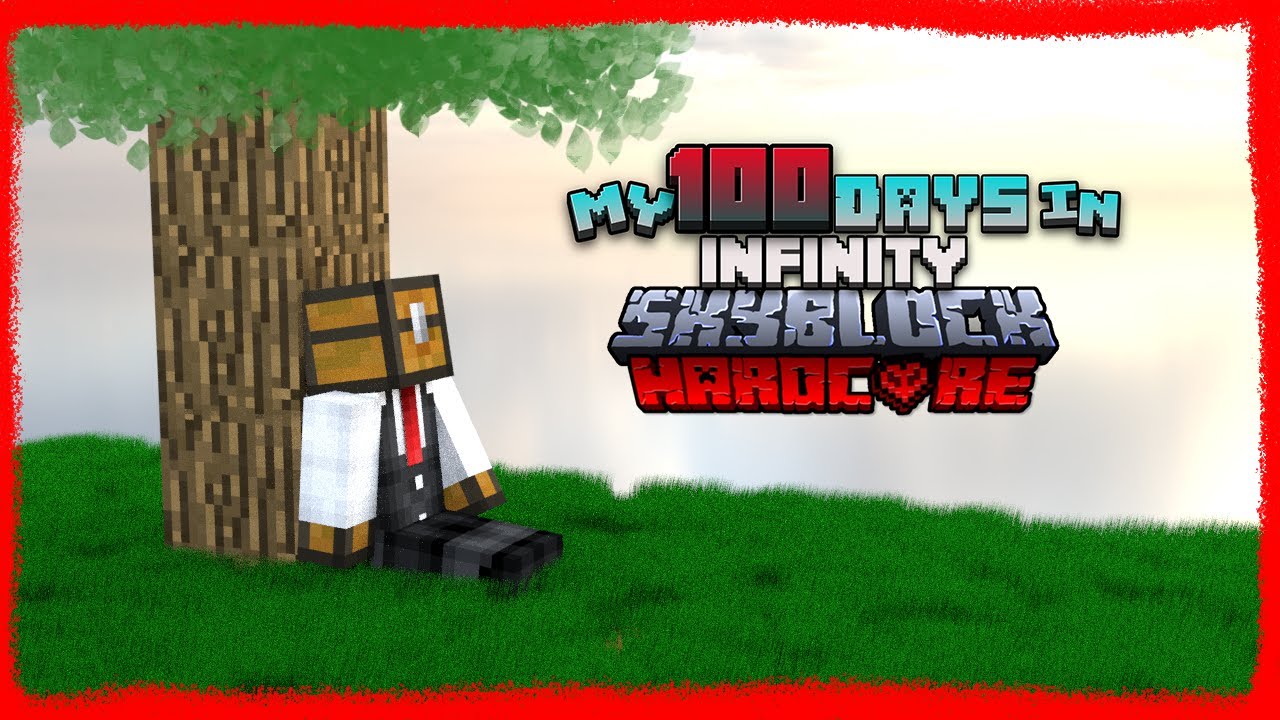 My 100 Days in Minecraft Infinity Hardcore Skyblock! (1.21)
