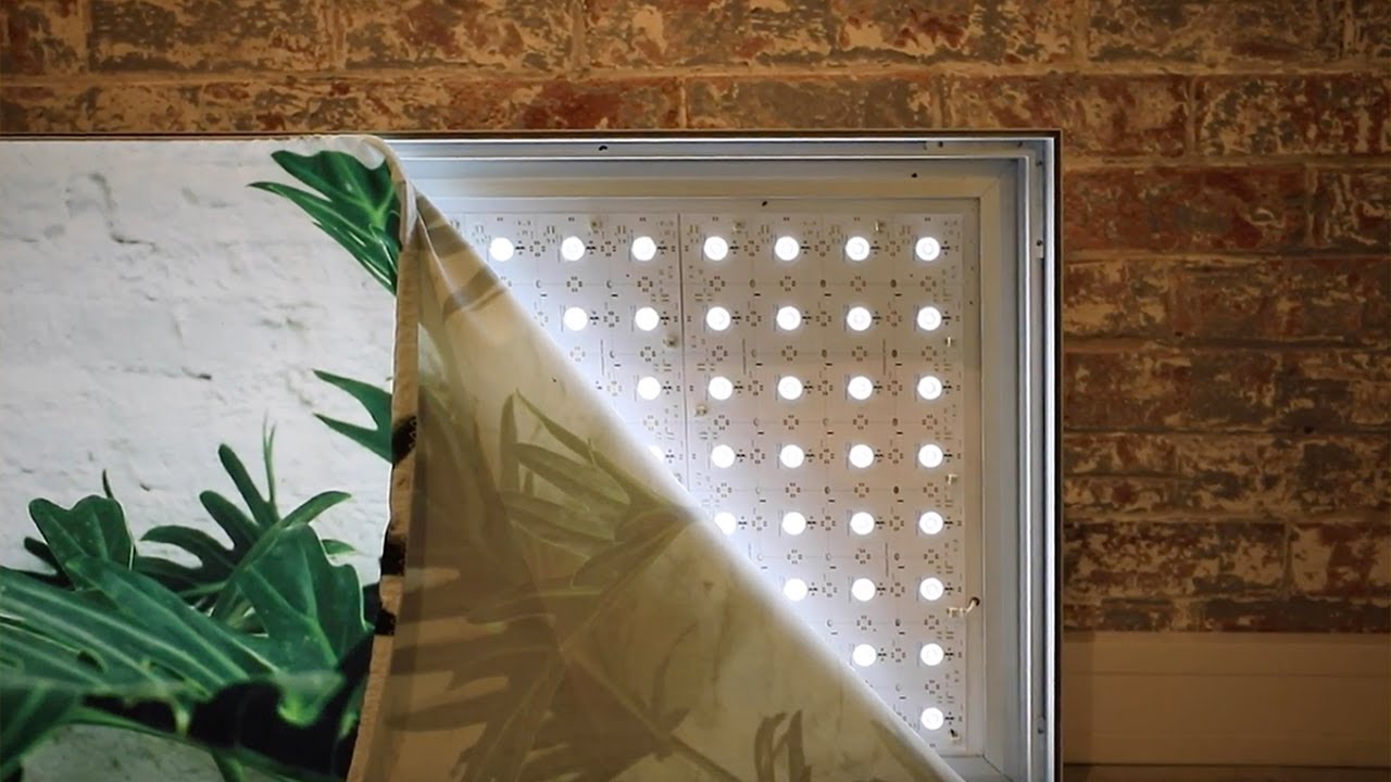 Fabric-face Lightboxes in a Flash with the Matrix Panel from Bounce LED