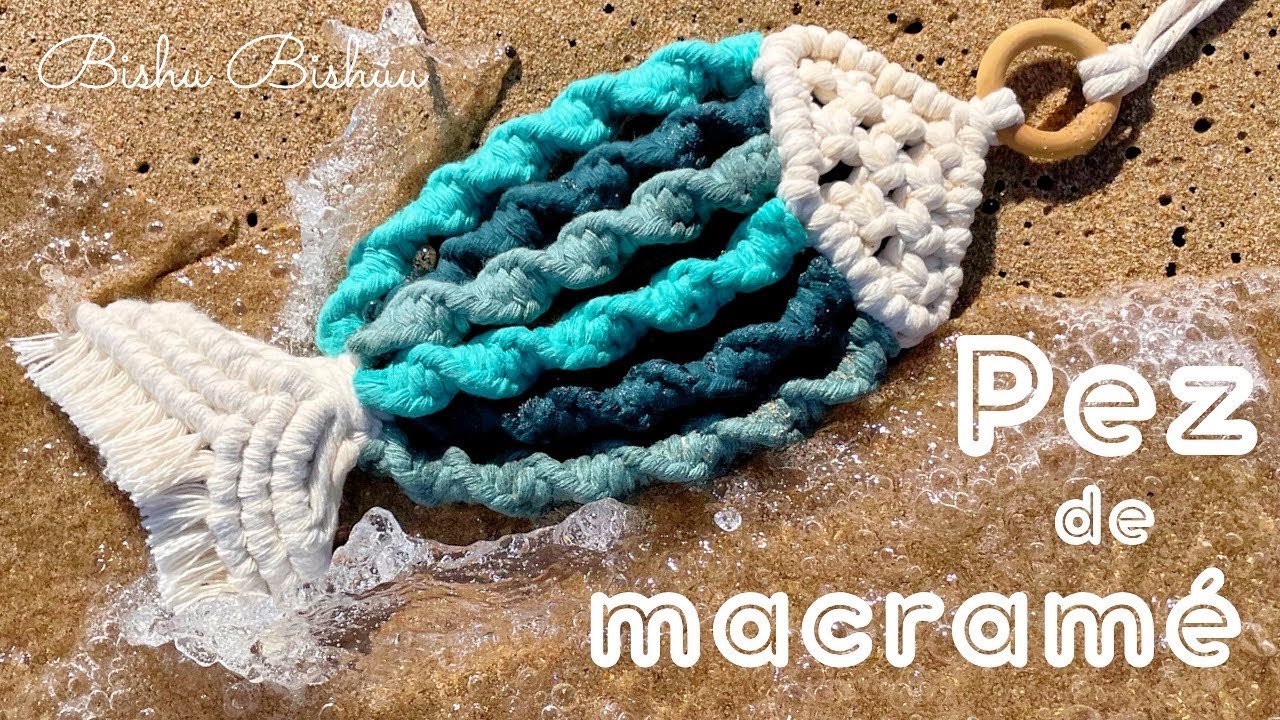 Como hacer PEZ 🐠 de macramé / how to make macrame fish