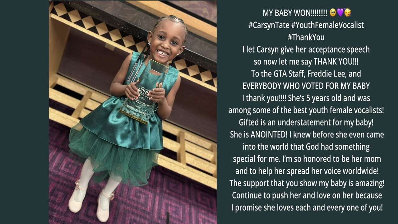My Baby Won! Thank You ‼️