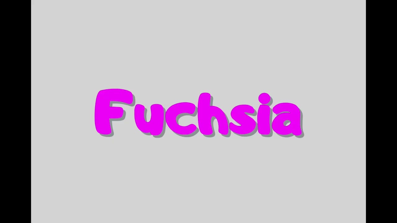 Wie „Fuchsia“ auf Deutsch aussprechen | How to pronounce 
