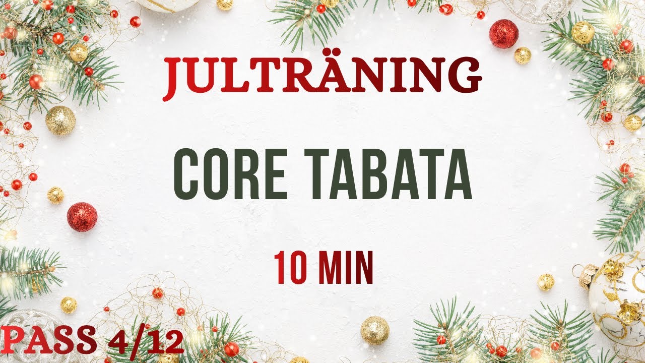 10min CORE TABATA utan redskap - Effektiv coreträning hemma!
