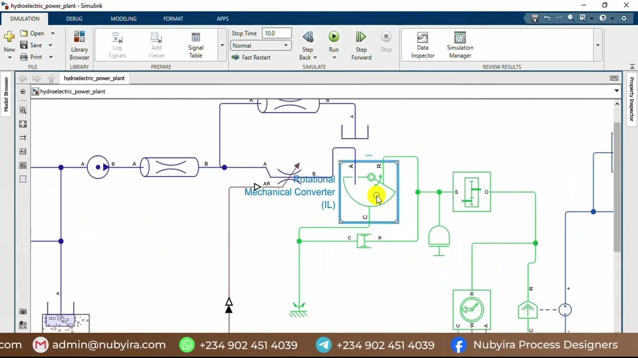 Modeling and Simulation of a Hydroelectric Power Plant Using MATLAB Simscape II