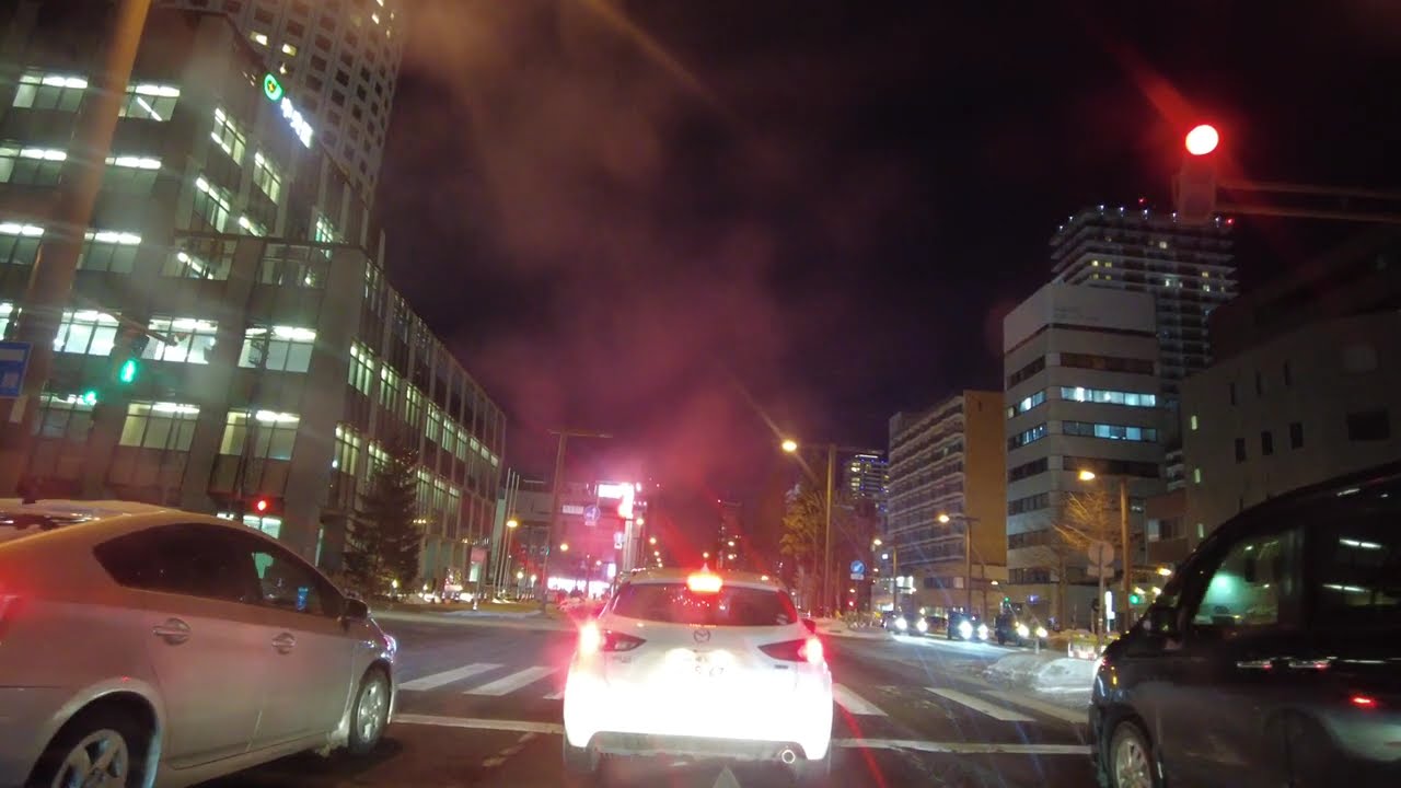 [4K][車載]札幌市豊平区平岸2条10丁目→札幌市北区北9条西4丁目駿台小中学部 北大前本部校