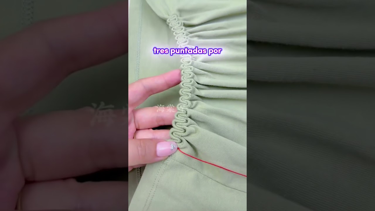 Truco para reducir el escote de un su&eacute;ter sin cortarlo #costura #tips #diy