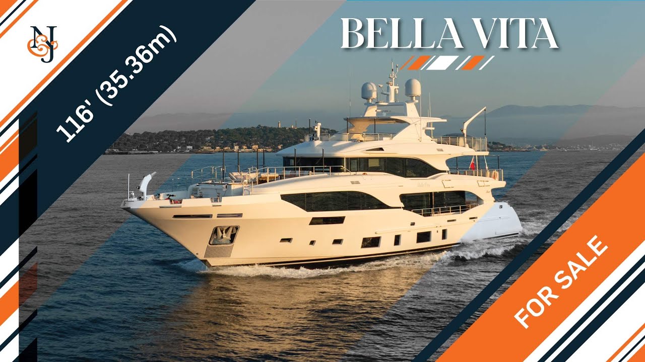 M/Y BELLA VITA for Sale | 116’ (35.36m) Benetti Yacht