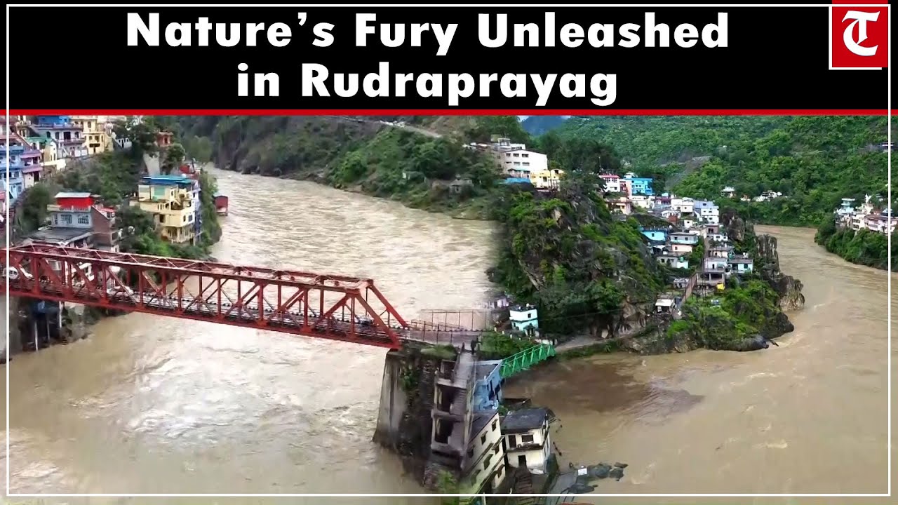 Alaknanda River Swells After Heavy Rain in Rudraprayag