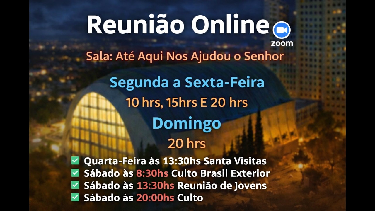 SANTO CULTO A DEUS -SALA ATÉ AQUI NOS AJUDOU O SENHOR -19/03/2026 10:00hrs