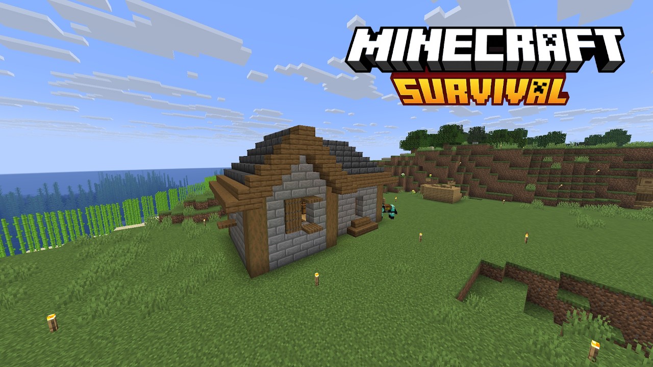 Kulübe ve FULL Onarım Seti! Minecraft Ekiple Survival bölüm 8