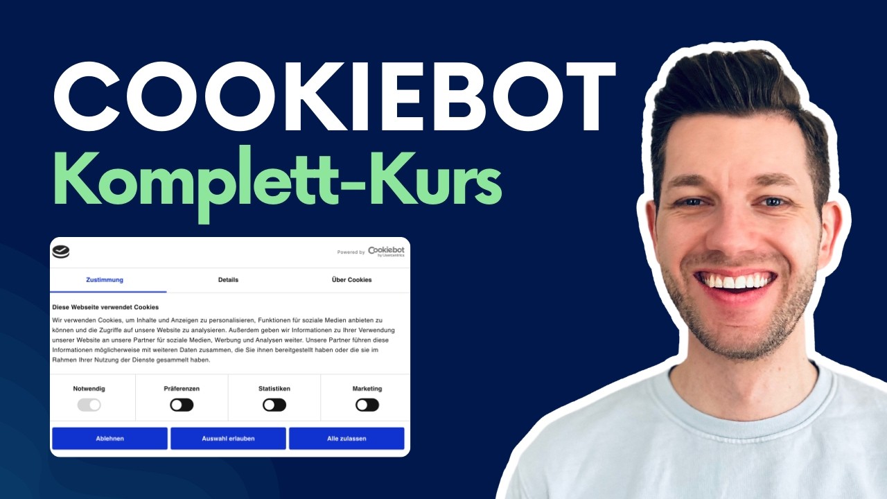 Cookiebot Consent Mode v2 Tutorial Deutsch - Wordpress Cookie Banner einbinden