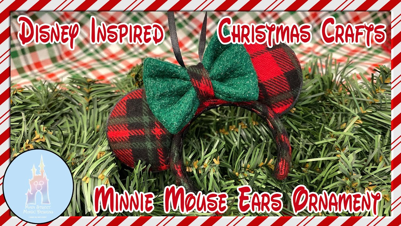 Minnie Mouse Ears Ornament | Disney Inspired Christmas DIY