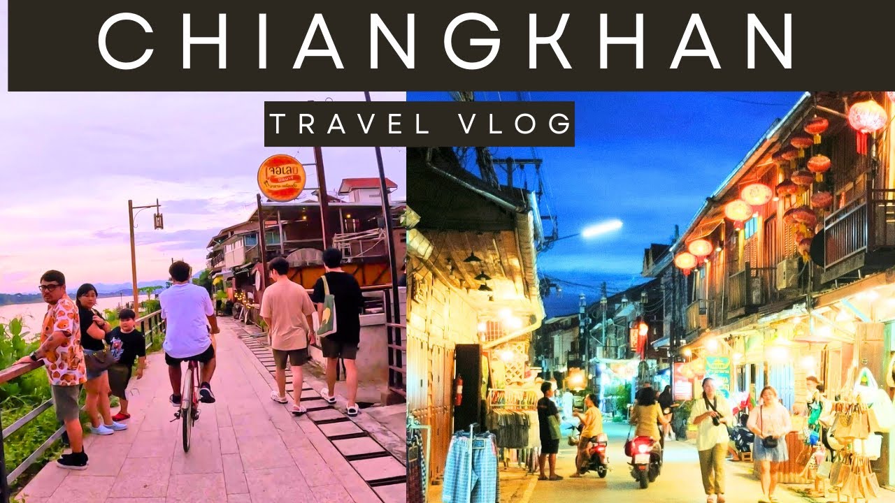 Travel to Chiang Khan Experience happiness along the Mekong River, Loei Province. #vlog #thailand