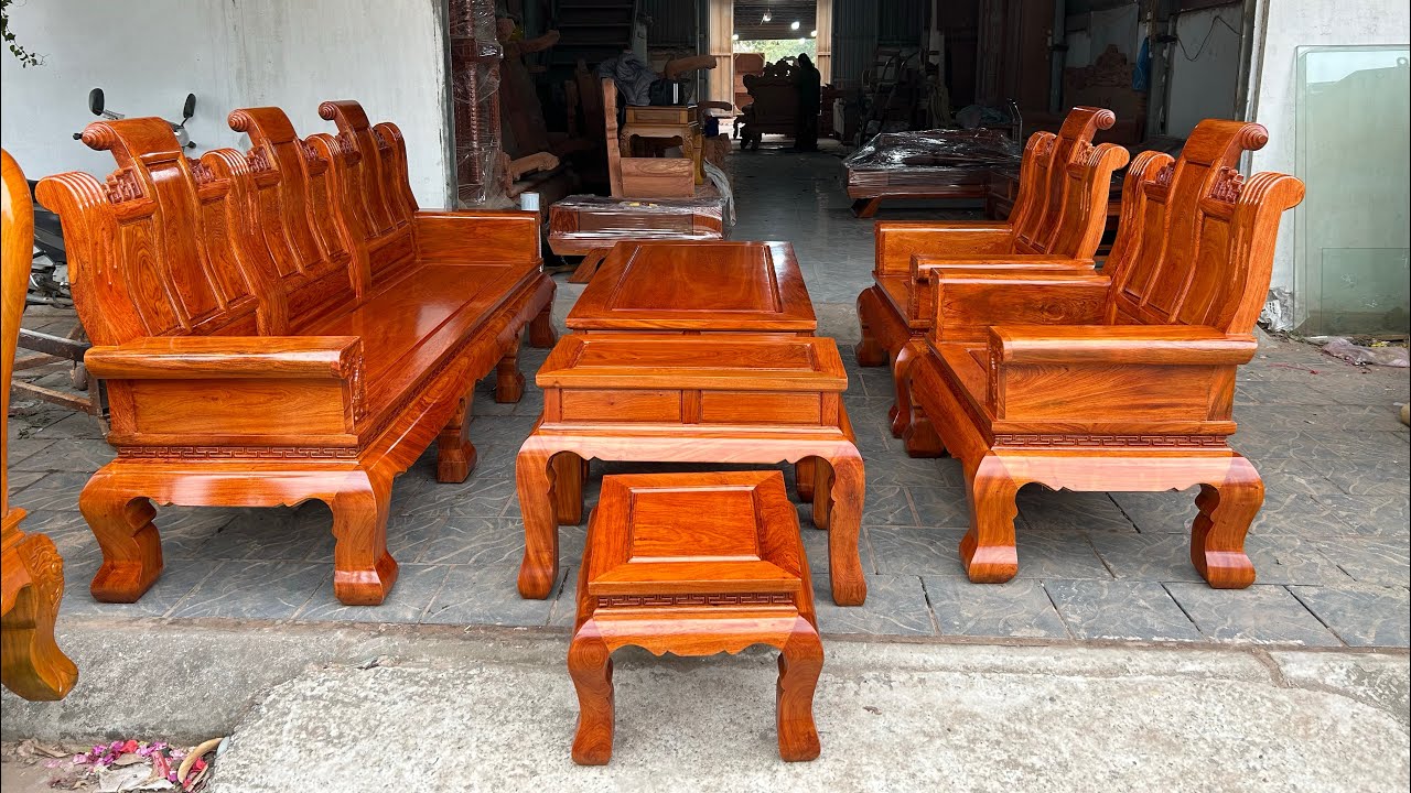 Bộ Âu Á Tay Đặc Vách Trơn Chọn Vân Gỗ Hương Đá Chỉ 41Tr