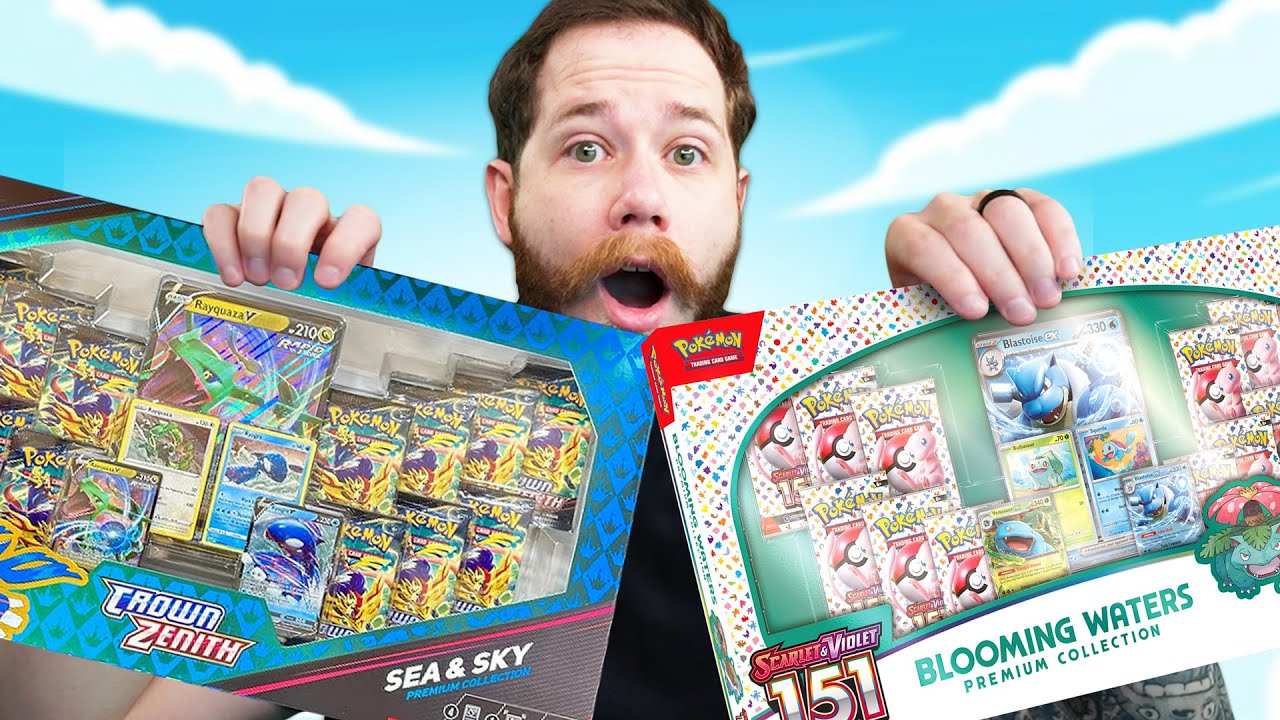 Pokemon 151 Blooming Waters VS Crown Zenith Sea And Sky!