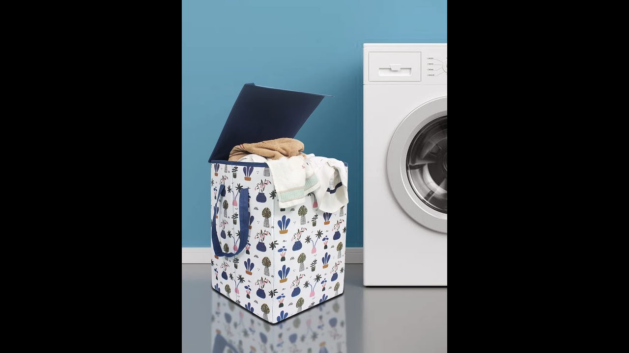 Reasons to Buy Review Images PrettyKrafts Folding Laundry Basket for Clothes | Toys Organizer 2023