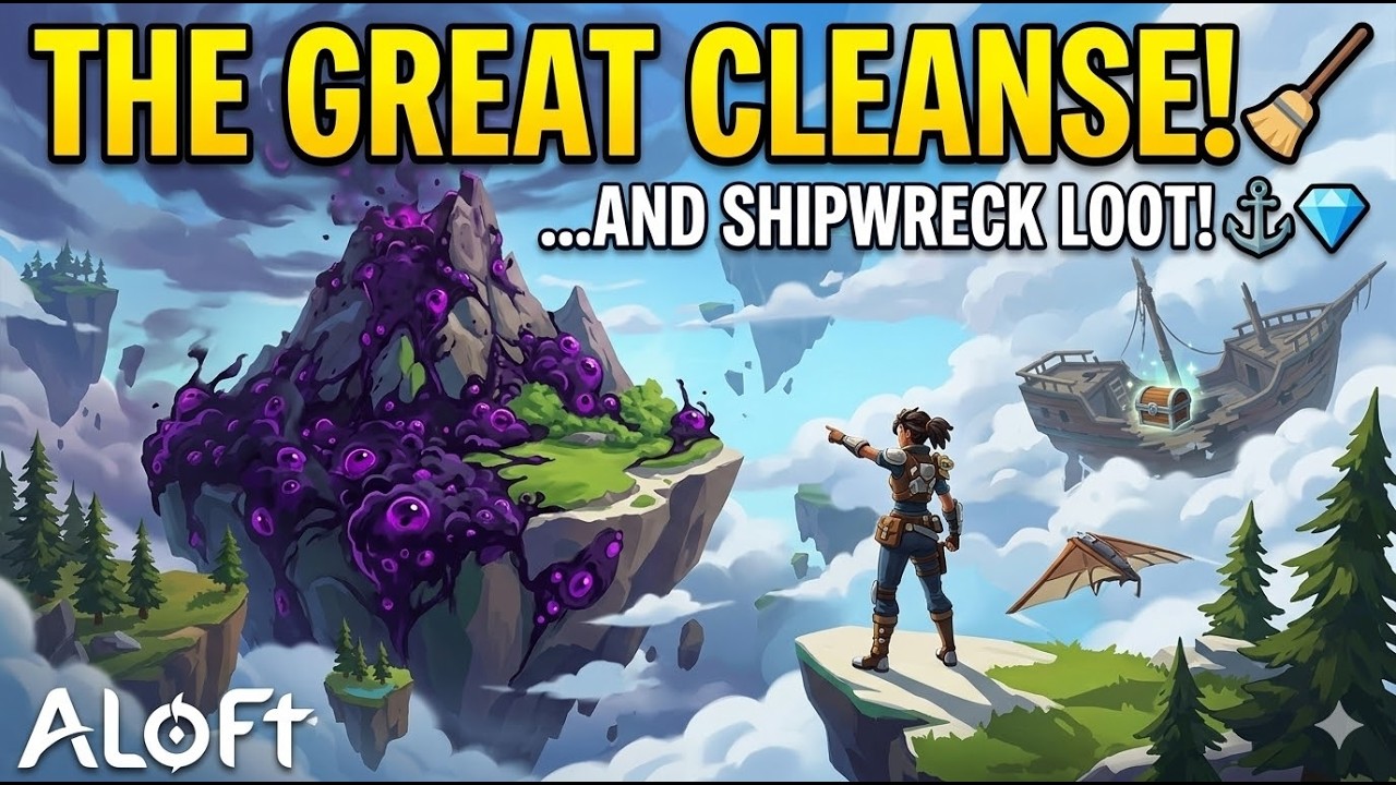 THE GREAT CLEANSE! 🧹 | Finding Shipwreck Loot in the Clouds! | Aloft #5