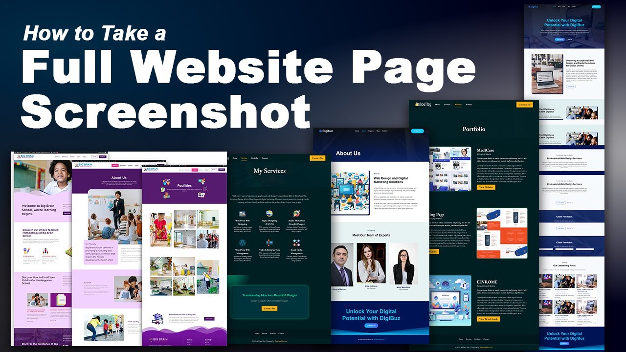 How to take a Full Website Page Screenshot