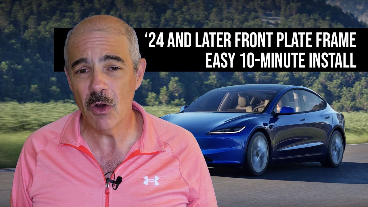 '24 (and later) Tesla 3 Front License Plate Frame install