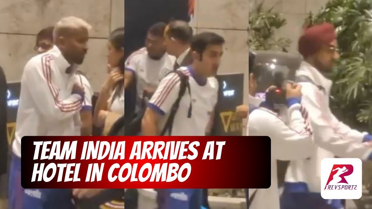 Team India arrives at hotel in Colombo ahead of their clash against Pakistan. #T20WC2026 