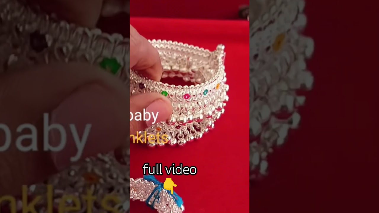 Latest Silver Baby Payal Collection 2026 | New Born Baby Anklet Designs ✨ #insjewellery