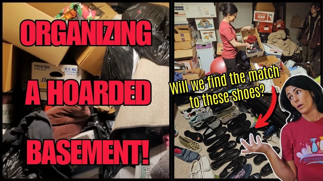 Tackling BASEMENT of HOARDED HOME to PREVENT EVICTION #hoarder #cleaningmotivation #declutter #free