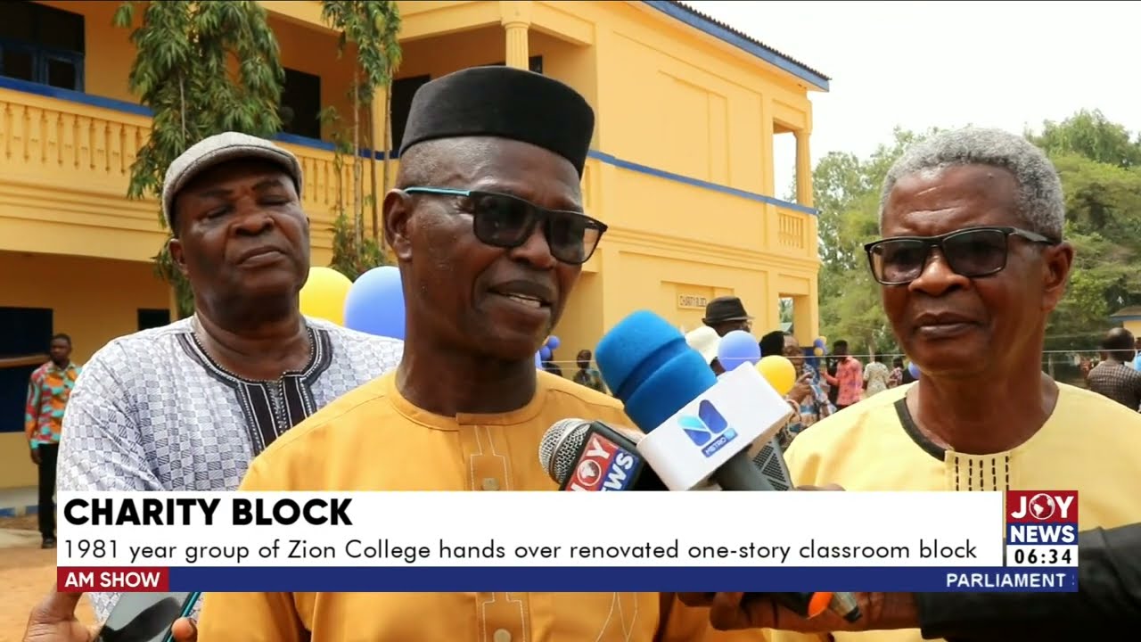 Charity Block: 1981 year group of Zion College hands over renovated one-story classroom block