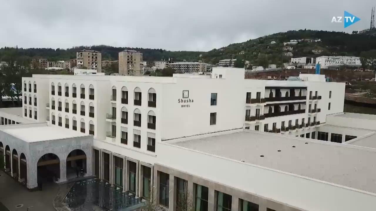 Prezident və birinci xanım Şuşa Otel-Konqres Mərkəzi Kompleksinin açılışında iştirak ediblər