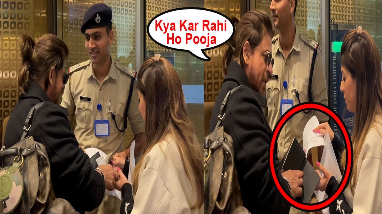 Ohh No!! Shahrukh Khan Got Angry😡On His Manager Pooja Dadlani In Public @ Airport