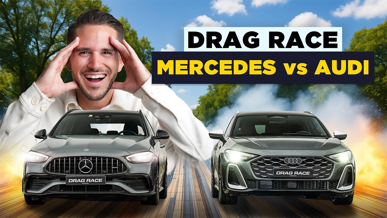 Mercedes C43 AMG vs. Audi S5 🤯🚀 | DRAG RACE