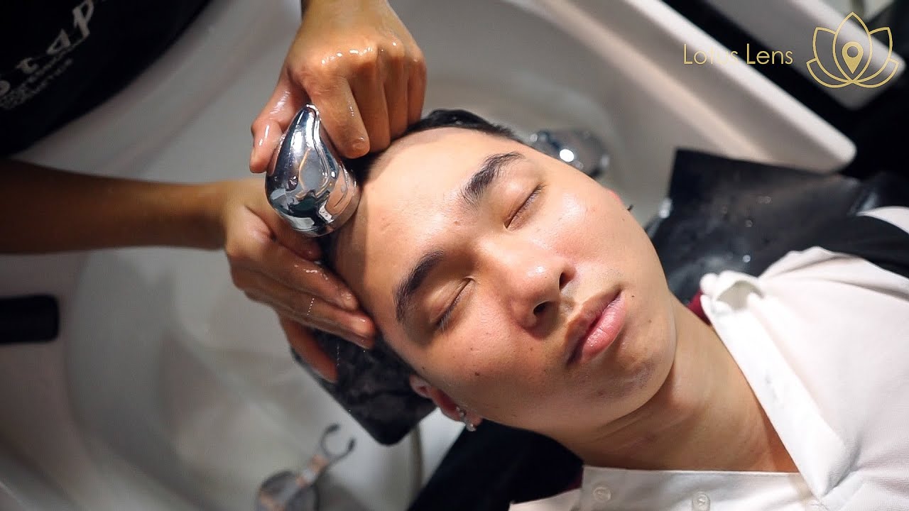 Asmr Scalp Scratching and Hair Shampoo at 1991 Hair Salon | Asmr Hair Wash