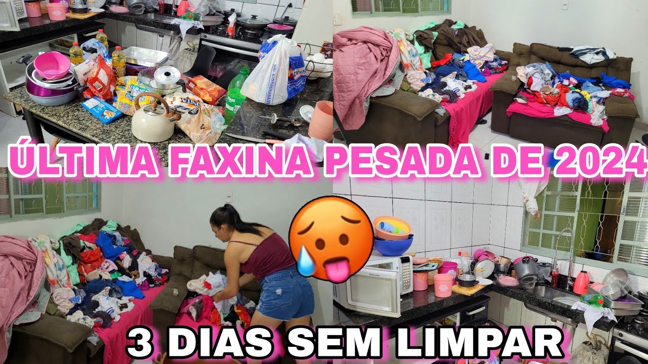 ÚLTIMA FAXINA PESADA DO ANO DE 2024- LAVEI TUDO💦 COMPREI MEU ARMÁRIO DA COZINHA🥹🙏DECOREI A CASA