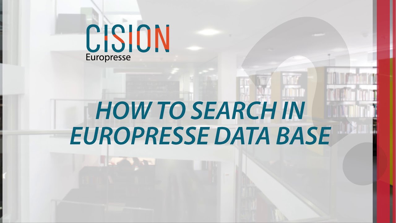 How to search in Europresse database ?