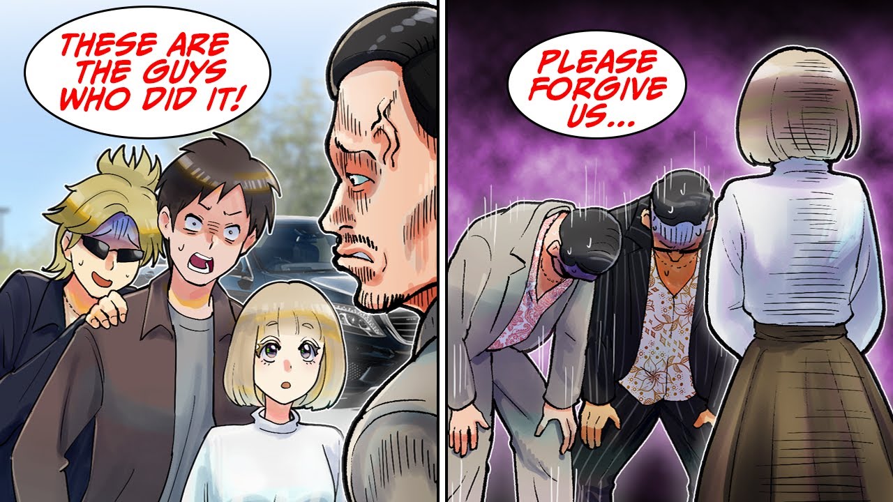 When a boasting annoying idiot damages a yakuza's luxury car and is in trouble [Manga Dub]