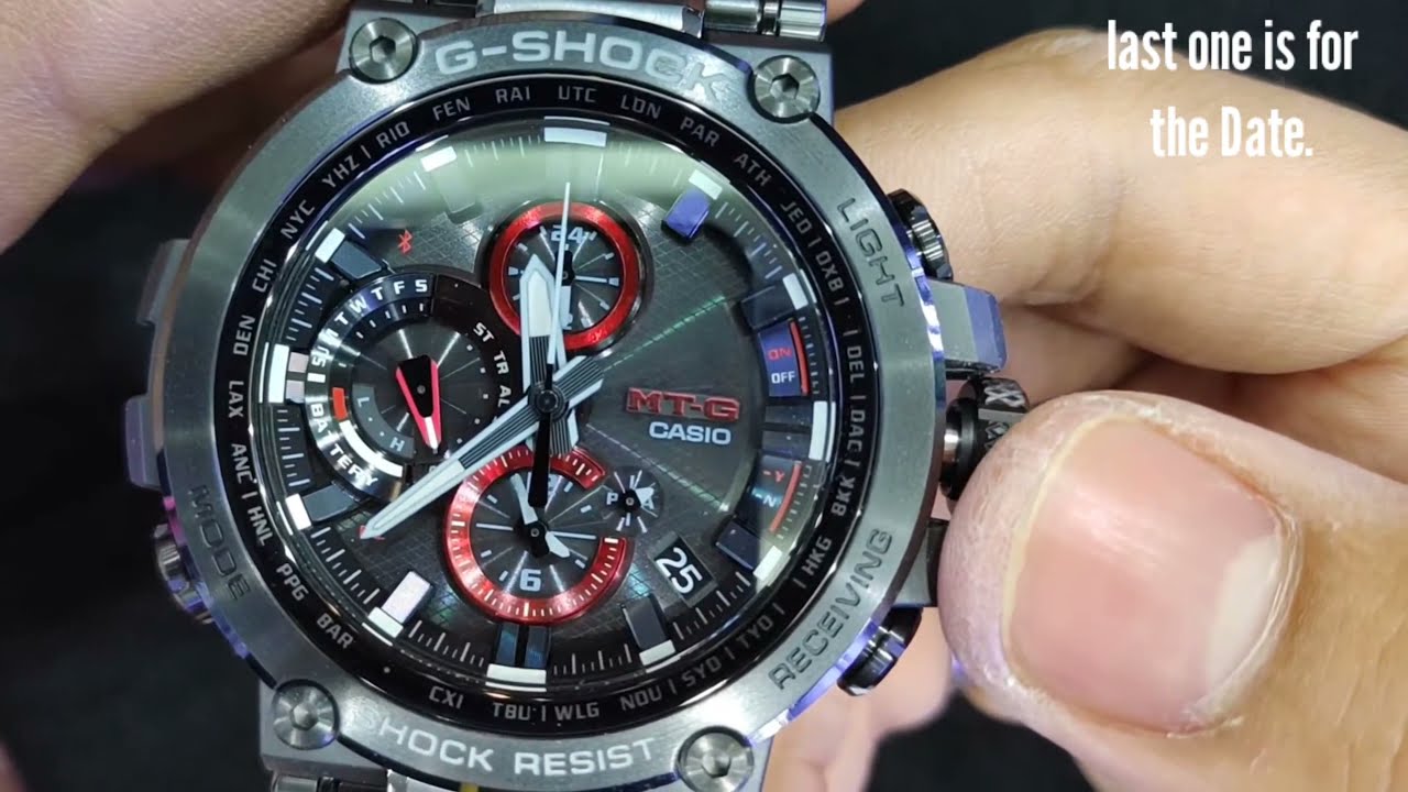 Casio G-Shock MTG-B1000 | Adjust Time.
