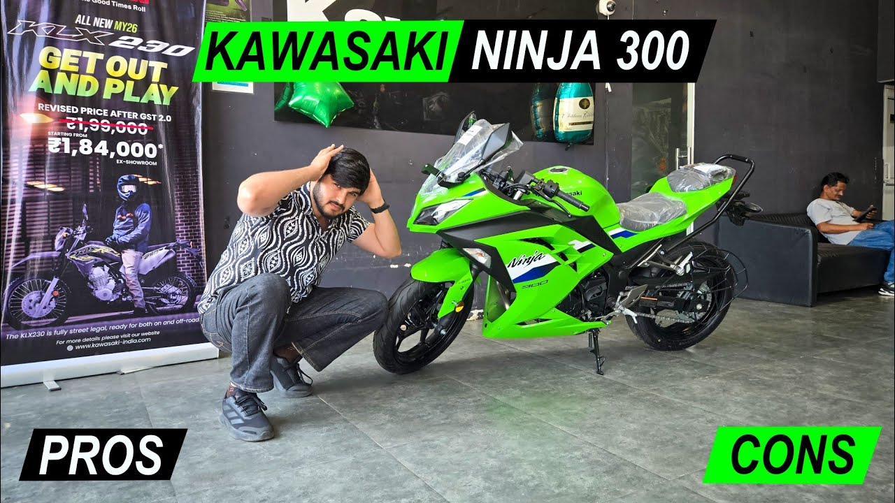 2026 Kawasaki Ninja 300: 5 KILLER Pros vs Cons -- Buy or Bye: Worth It in India?😱