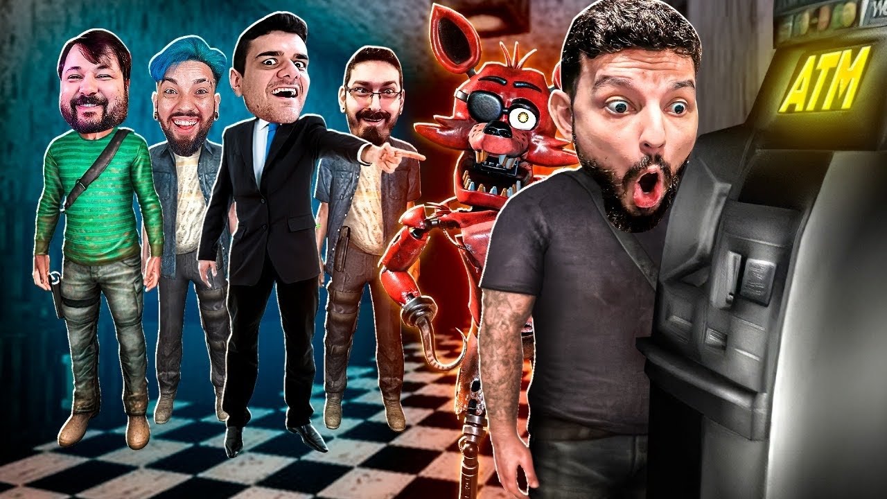 TROLLAMOS O VX NO ATM DO FNAF MULTIPLAYER - c/ Core, Guinas e Gabs (FNAF Doom)