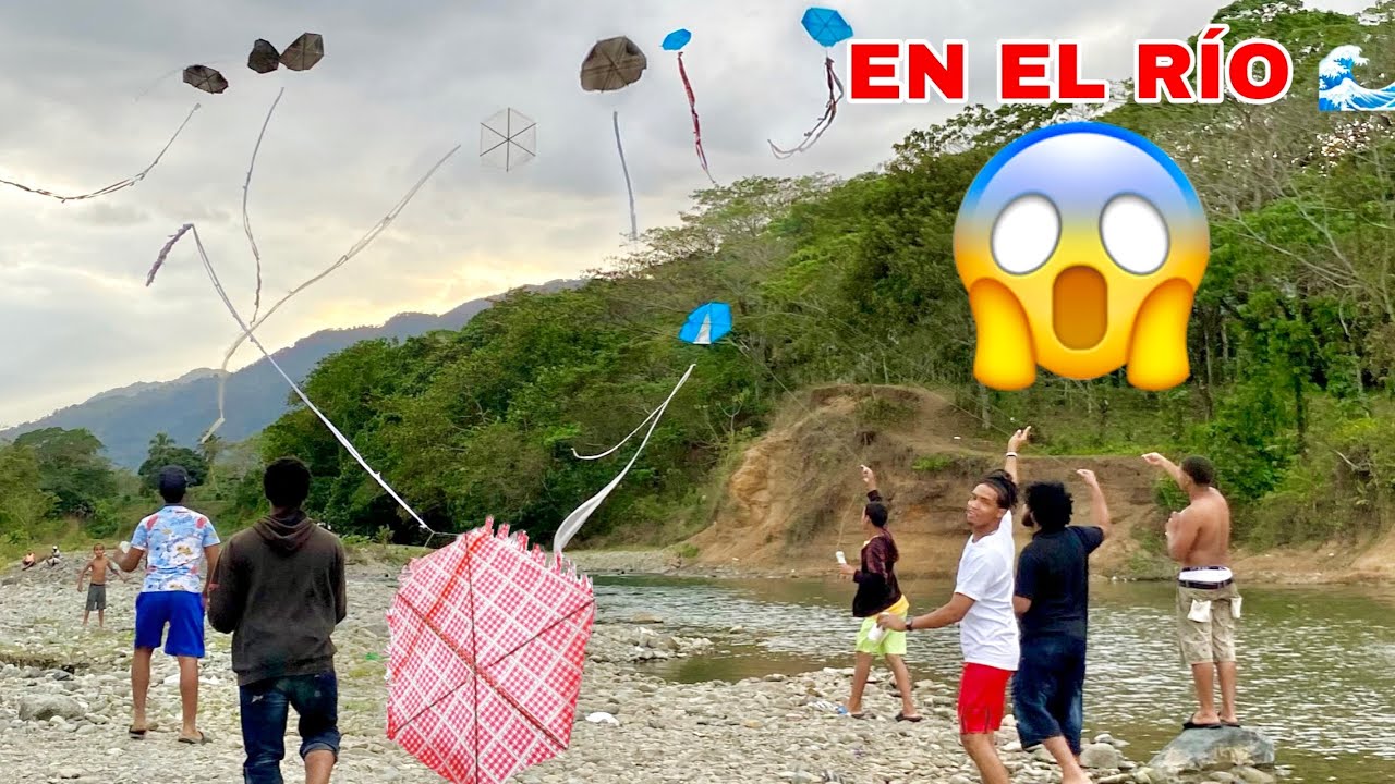 INCREÍBLE 😱 Volamos Chichiguas 🪁 *EN EL RÍO 🌊* y pasó esto